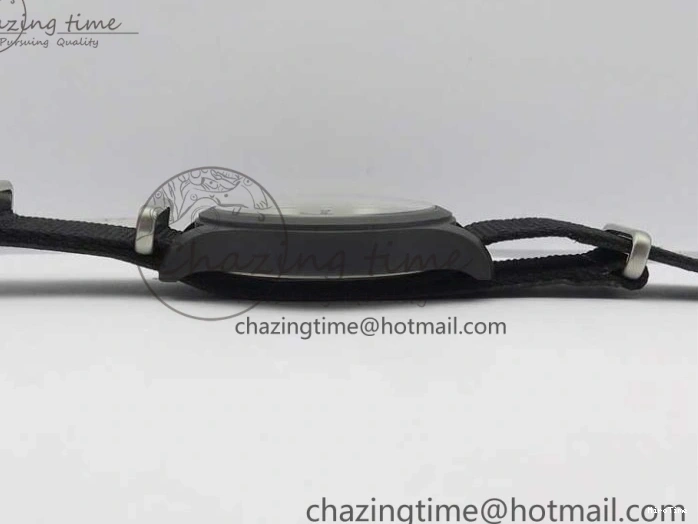 MIROTIME 0223 Pilot IW326901 Real Ceramic MK 1:1 Best Edition Black Dial On Nylon Strap MIYOTA FastDry 7126